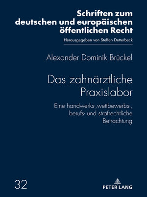 cover image of Das zahnaerztliche Praxislabor